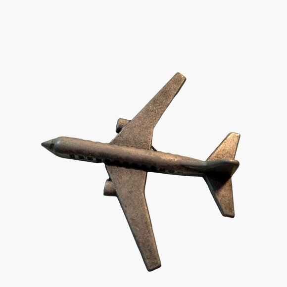 Monopoly Jet Plane Replacement Piece Here Now Vintage Metal Airplane Figurine - Picture 5 of 6
